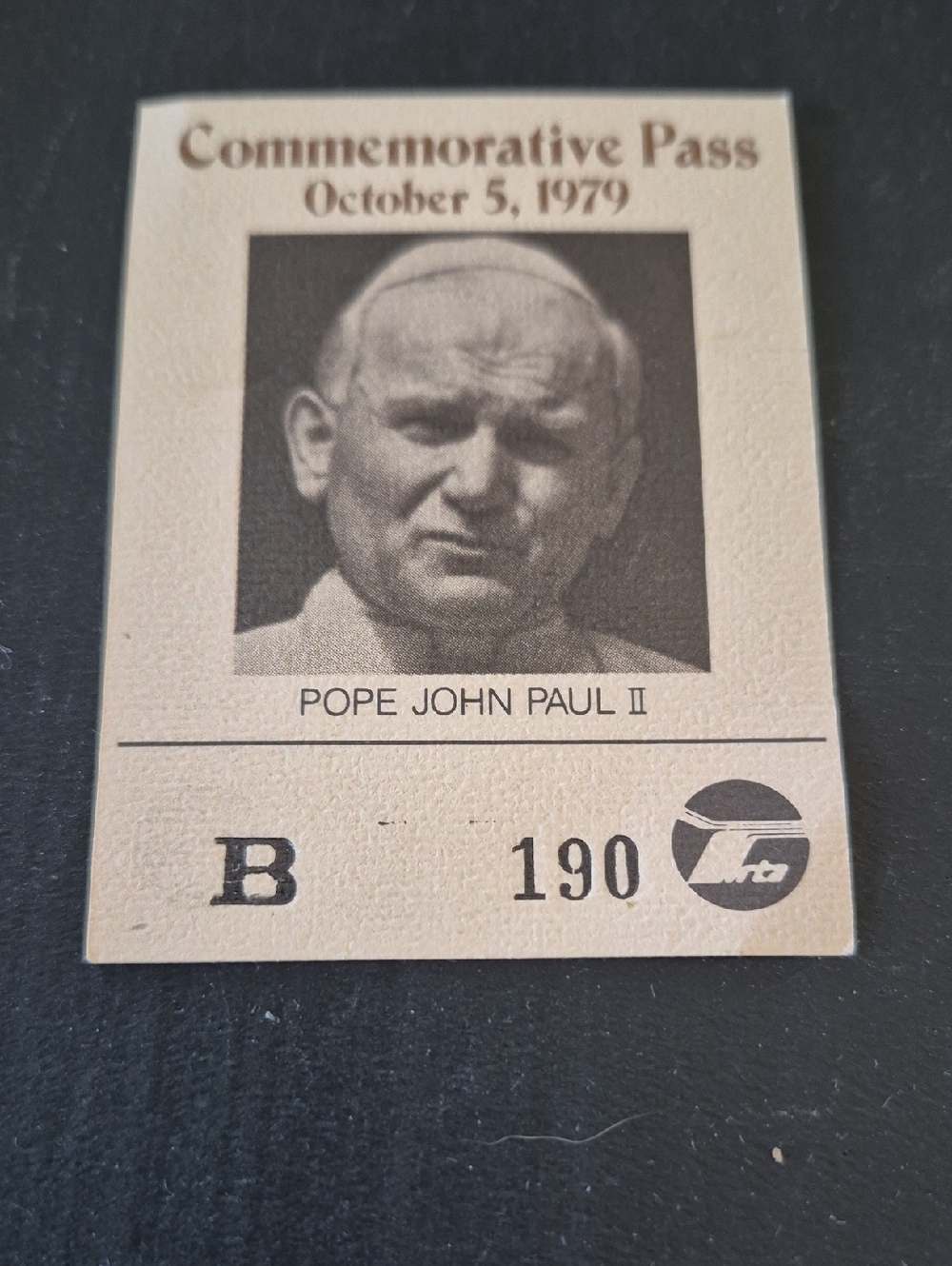Commemorative Pass Poster Print - Cream